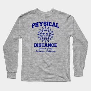 Physical Distance Summer Camp 2020 - Blue Long Sleeve T-Shirt